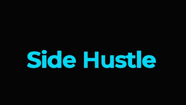 Side Hustle 3D text