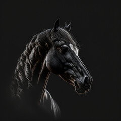 Fototapeta na wymiar horse, animal, farm, brown, black, head, stallion, white, equestrian, nature, portrait, isolated, equine, vector, horses, pony, mane, mare, mammal, pet, beautiful