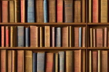 Naklejka premium library vintage textures - generative ai