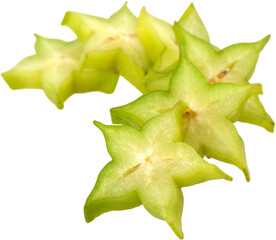 Fototapeta premium Slices of starfruit