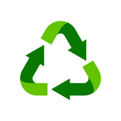 recycle vector icon, recycling symbol