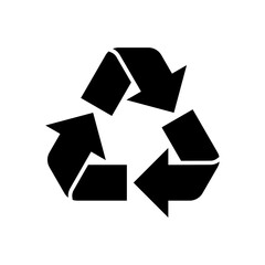 recycle vector icon, recycling symbol