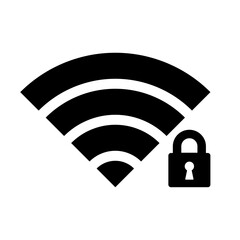 Wifi connection signal vector icon, wi-fi signal