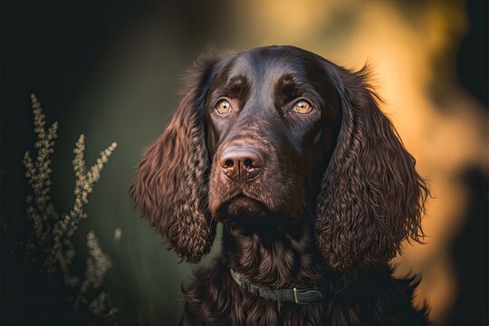 Boykin spaniel dog portrait