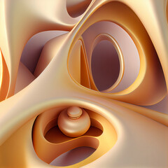 smooth fluid color dynamic movement abstract background created by generative ai