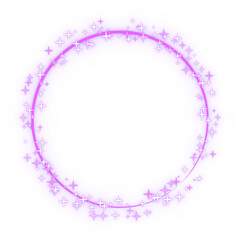 Glittering stars' wreath. 3d rendering.	