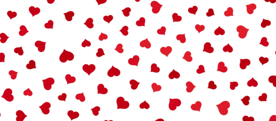 Ilustration of red realistics hearts whit 3D effect. rain of hearts