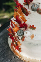 Fall Wedding Cake 