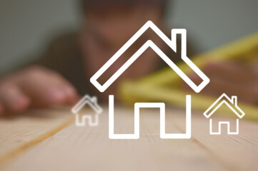 Planung für Hausbau, Genehmigung, Neubaugebiet für Gemeinden. 