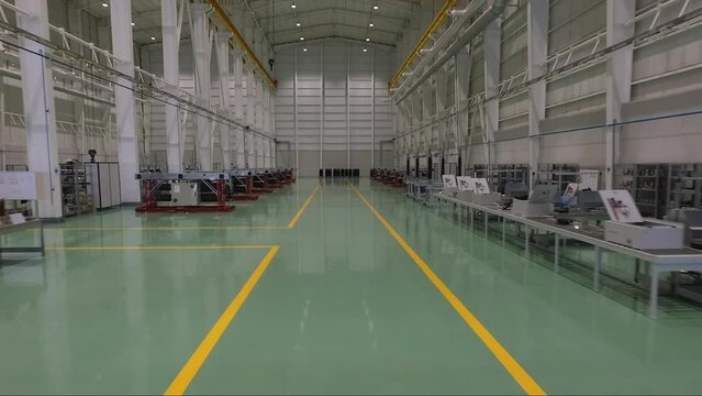 General view of the generator set, filmed by drone