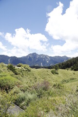mountain landscape with sky