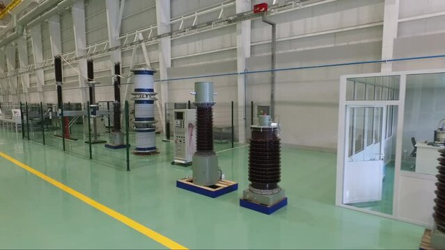 General view of the generator set, filmed by drone