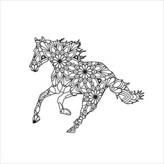 Animal Mandala Coloring page 