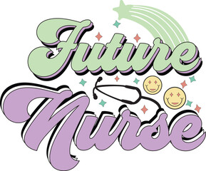 Retro Nurse Svg Design
