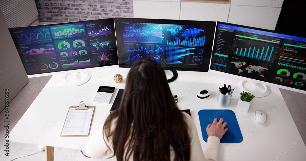 Poster kpi business analytics data dashboard