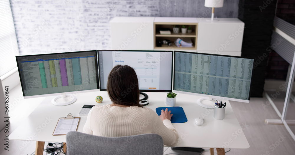 Poster using corporate invoice spreadsheet