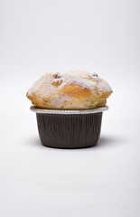 Muffins on a white background