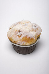 Muffins on a white background