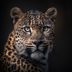 Fototapeta na wymiar Leopard Portrait-Persian Leopard