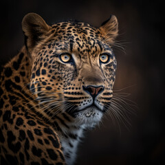 Fototapeta na wymiar Leopard Portrait-Persian Leopard
