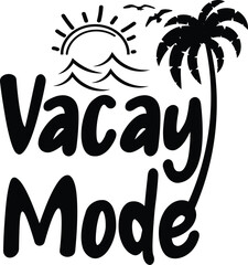 Vacay mode clipart, Vacation mode