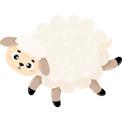 Cute funny sheep