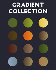 Set of bright gradients 2023. Vector illustration