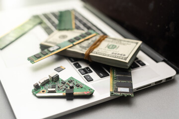 micro circuit main board computer electronic technology, hardware, mobile phone, upgrade, cleaning concept