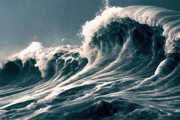 Fototapeten massive waves like a tsunami © Metzae