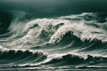 massive waves like a tsunami