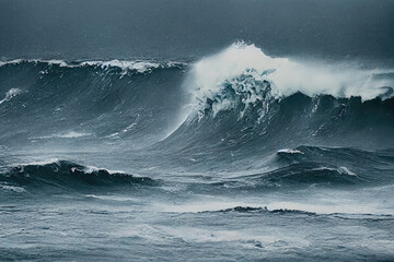 massive waves like a tsunami