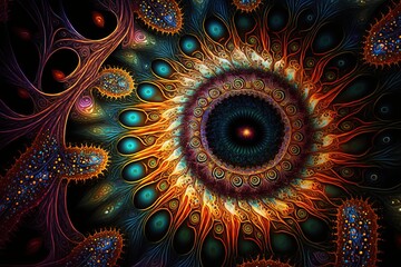 abstract fractal eye design 