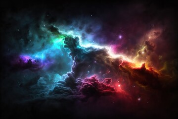 Obraz na płótnie Canvas space background galaxy abstract view