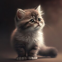 cute cat, generative artificial intelligence 