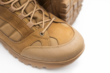 Tactical military boots for the army.
