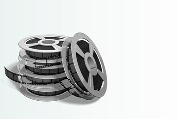 Obraz premium Vintage strip of film. Analog cinema concept