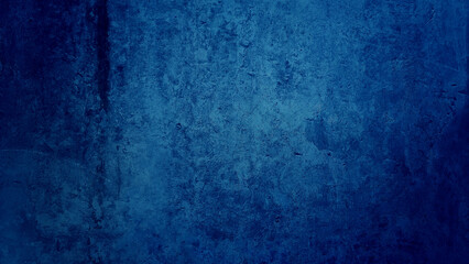 Naklejka premium stained blue cement texture, rusty rough textured on grunge concrete wall use as background with blank space for design. old weathered wall. blue wall background texture.
