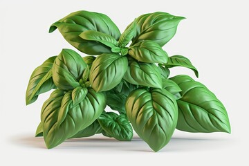  a plant with green leaves on a white background with a shadow of a plant on the ground and a shadow of a plant on the ground.  generative ai