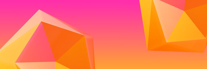 Colorful web minimal background. 3d render illustration