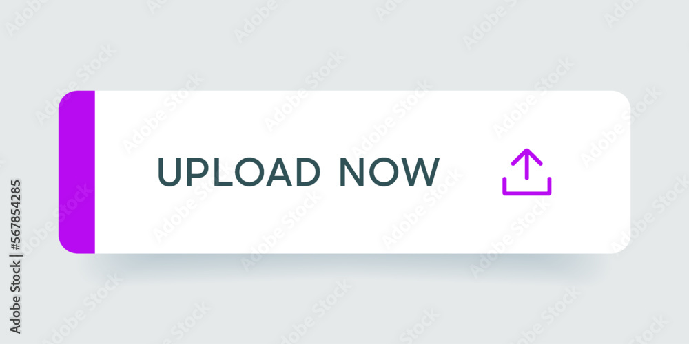 Poster 3D upload download button icon. Upload icon. Down arrow bottom side symbol. Click here button. Save cloud icon push button for UI UX, website, mobile application.