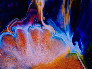 Abstract blurred colorful background. Bright colours. Smooth lines.