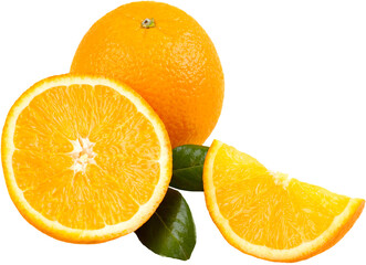 Fresh sweet orange fruit clipping path
