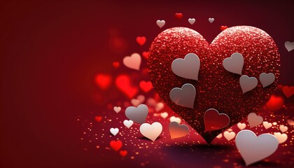 Valentine Heart Decorative Background