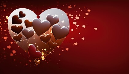 Valentine Heart Decorative Background