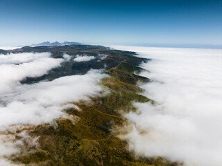 beautiful drone footage of Madeira, an island full of life and greenery, beautiful scenery
