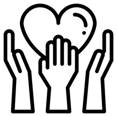 Obraz premium participate cooperate charity people love