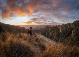 Sunset in the montain
