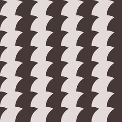 Seamless vector graphic of continuously overlapping circles. It has a feel of chocolate and cream