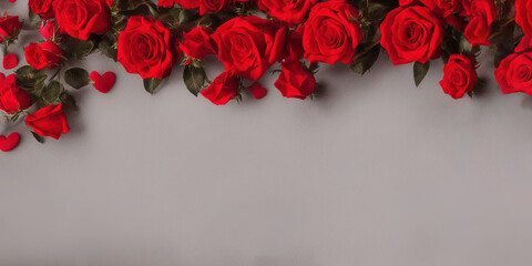 Valentine's Day Retro Background Textures - Photorealistic Red Heart & Rose Photo Shoot