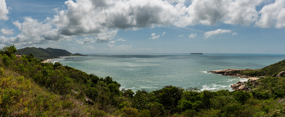 View from the trail to Gravatá beach. Florianópolis, Santa Catarina, Brazil.